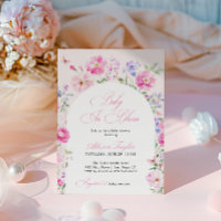 Baby In Bloom Pastellrosa Floraler Bogen Baby Show