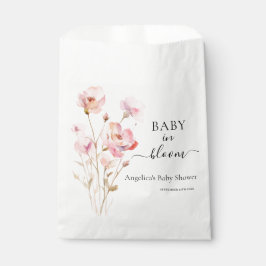 BABY IN BLOOM PINK BLUSH WATERCOLOR MEADOSE BLUME GESCHENKTÜTCHEN