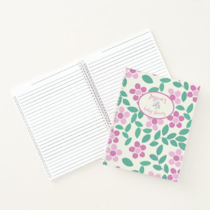 Baby in Bloom Pink Daisies Baby Shower Notebook Notizbuch