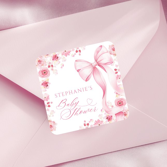 Baby in Bloom Pink Floral Stickers  (Von Creator hochgeladen)