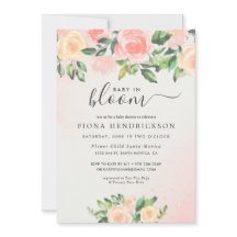 Baby in Bloom | Pink & Peach Floral Baby Dusche