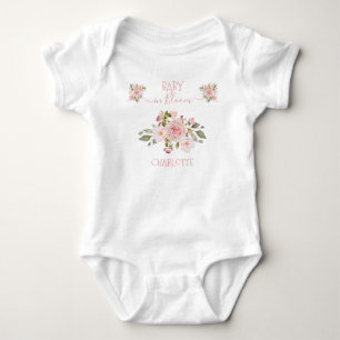 Baby in Bloom Pink Rose Bloral Strampler