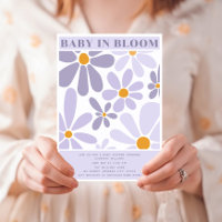 Baby In Bloom Retro Vintage Lavendel Blumenmuster