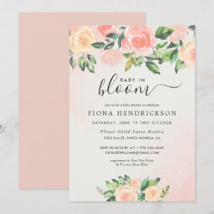 Baby in Bloom   Rosa und Pfirsichfarbene Blumen Ba