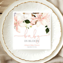 Baby in Bloom rosa, weiße Blumenlilien