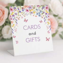 Baby in Bloom Schmetterling Baby Shower Karten & G Sockelschild