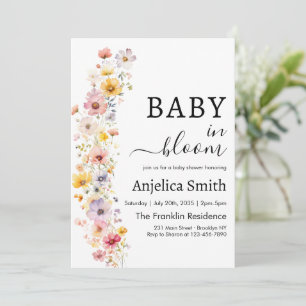 Baby in Bloom Spring Blumendusche Einladung