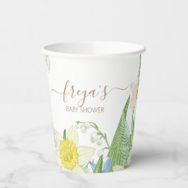 Baby in Bloom Spring Easter Baby Dusche Pappbecher