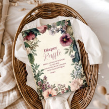 Baby in Bloom Spring Wildblume Diapper Raffle