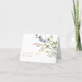 Baby in Bloom Spring Wildblume Floral Dankeskarte
