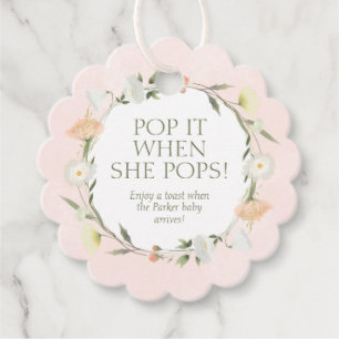 Baby In Bloom Sprinkle Pop It When She Pops Geschenkanhänger