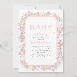 Baby in Bloom Summer Wildflower Meadow Baby Shower Einladung
