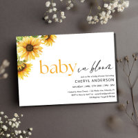 Baby in Bloom Sunflower Baby Dusche Party
