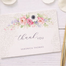 Baby in Bloom Sweet Floral Baby Shower Dankeskarte