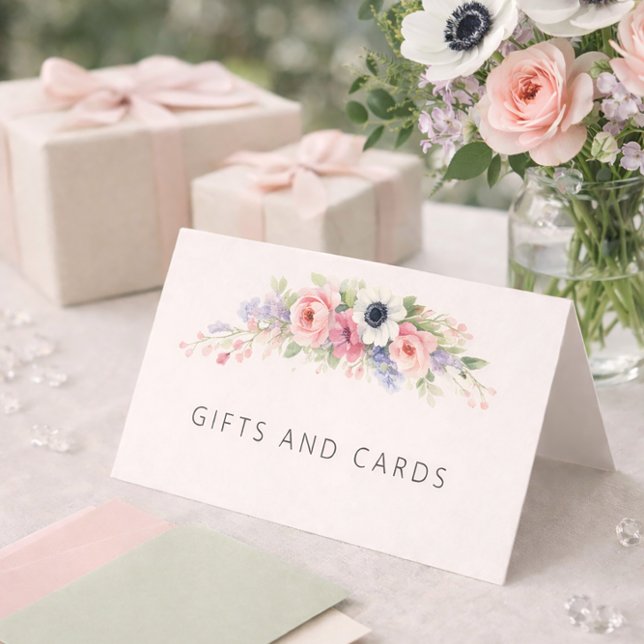 Baby in Bloom Sweet Floral Baby Shower Visitenkarten (Von Creator hochgeladen)