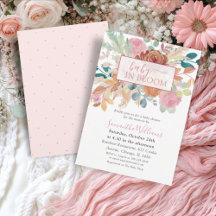 Baby In Bloom Terrakotta- und rosa Aquarell-Blumen