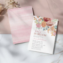 Baby In Bloom Terrakotta- und rosa florale Babypar