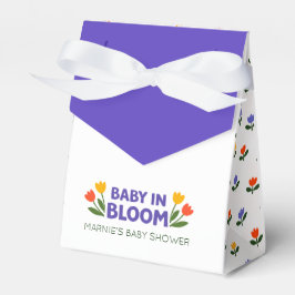 Baby in Bloom! Tulip Floral Garden Baby Shower Geschenkschachtel
