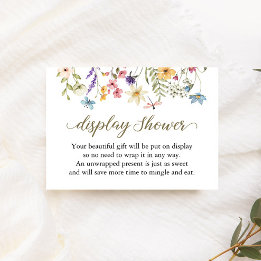 Baby in Bloom Ungewickelte Baby Shower Geschenkkar Einladung
