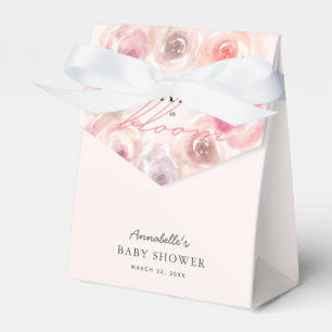Baby in Bloom Wasserfarbe Rose Kinderdusche Geschenkschachtel