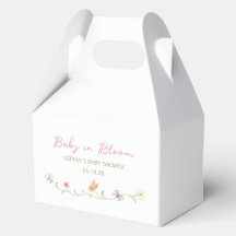 Baby in Bloom Wasserfarben-Blumen Elegant Einfach