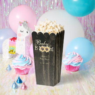 Baby in Bloom Watercolor Sonnenblumen Kinderdusche Geschenkschachtel