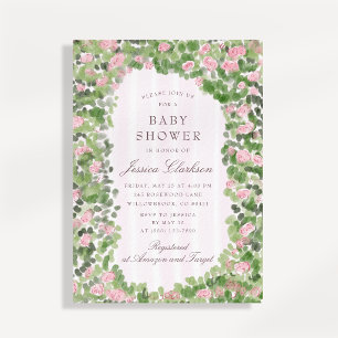 Baby in Bloom Whimsicaler Garten Baby Shower Einladung