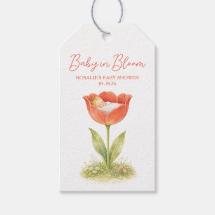 Baby in Bloom Whimsicaler Garten Boho-Baby-Party Geschenkanhänger