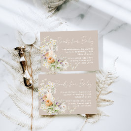 Baby in Bloom Wildblume Babydusche Buchanfrage Begleitkarte