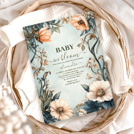 Baby in Bloom Wildblume Babydusche Einladung