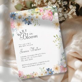 BABY IN BLOOM! Wildblume, Babydusche Einladung
