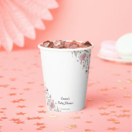 Baby in Bloom Wildblume Babydusche Pappbecher