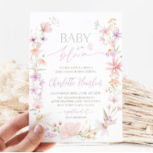 Baby in Bloom Wildblume Bloral Baby Dusche