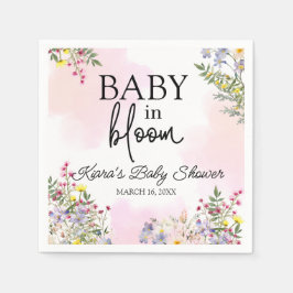 Baby in Bloom Wildblume Cocktail Napkin Serviette