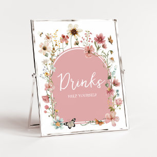 Baby in Bloom Wildblume Drinks Poster