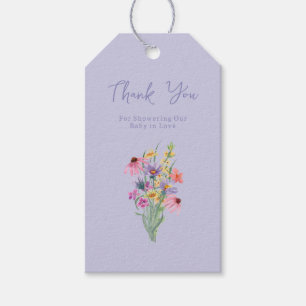 Baby in Bloom Wildblume Garden Kinderdusche Geschenkanhänger