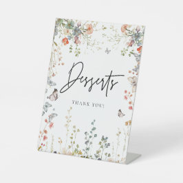 Baby in Bloom Wildblume Kinderdusche Schild