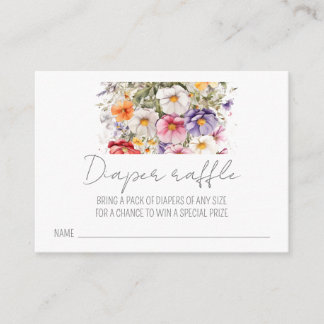 Baby in Bloom Wildblume Lilac Babydusche Begleitkarte