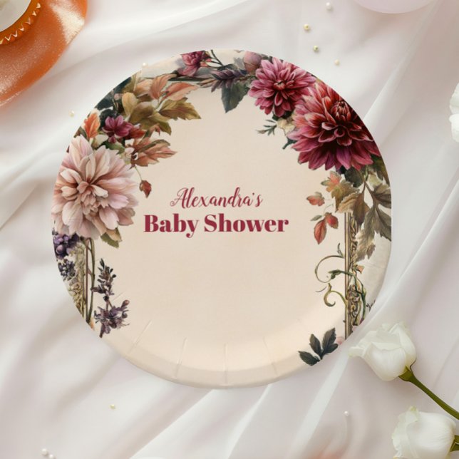 Baby in Bloom-Wildblume Pappteller (Von Creator hochgeladen)