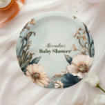 Baby in Bloom-Wildblume Pappteller<br><div class="desc">Vervollständigen Sie Ihre Babydusche mit unserem Baby in Bloom Blush & Aquamarin Spring Floral Shower Paper Teller. Diese Teller sind mit feinen, blüten und aquamarinen Aquarellblumen gestaltet und sorgen für eine frische und raffinierte Touch. Diese Teller eignen sich ideal für eine Babydusche im Frühling oder im Garten, um die Schönheit...</div>