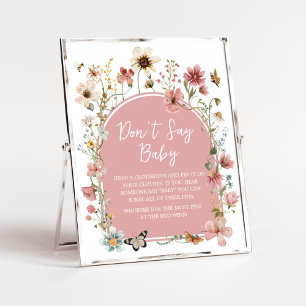 Baby in Bloom Wildblume Sage nicht Baby Poster