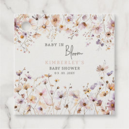 Baby in Bloom Wildblumen Baby Girl Baby Dusche Geschenkanhänger
