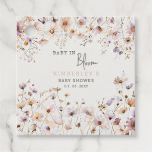 Baby in Bloom Wildblumen Baby Girl Baby Dusche Geschenkanhänger