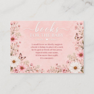 Baby in Bloom Wildflower-Baby-Party Begleitkarte