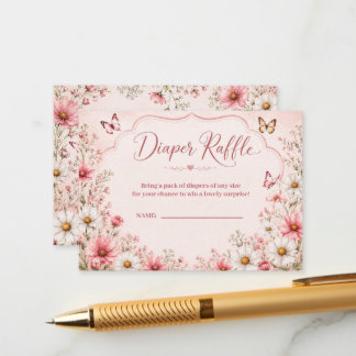 Baby in Bloom Wildflower-Baby-Party Begleitkarte