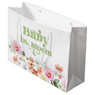 Baby in Bloom Wildflower-Baby-Party Große Geschenktüte