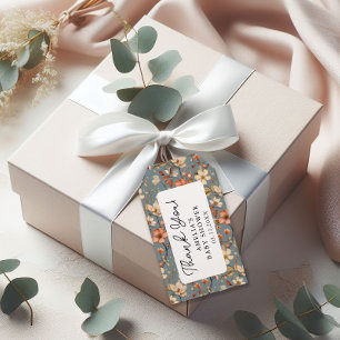 Baby In Bloom Wildflower Baby Shower Danke Geschenkanhänger