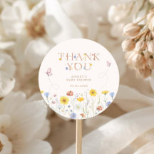 Baby in Bloom Wildflower Baby Shower Danke