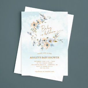 Baby in Bloom Wildflower-Baby-Shower Einladung