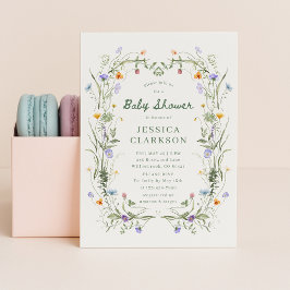 Baby in Bloom Wildflower Baby Shower Invitation Ankündigung